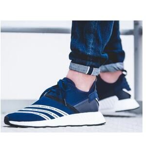 Adidas Men's Originals X White Mountaineering NMD_R2 Navy Shoes Sneakers Size 11